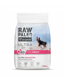 RAW PALEO Ultra Pork Mini Adult 750g pro dospělé psy malých plemen s vepřovým masem
