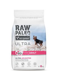 RAW PALEO Ultra Pork Mini Adult 8kg pro dospělé psy malých plemen s vepřovým masem
