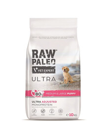 RAW PALEO Ultra Pork Medium&Large Puppy 10 kg pro štěňata středních a velkých plemen s vepřovým masem