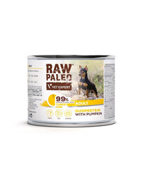 RAW PALEO Krůta a treska pro dospělé psy 200g mokré krmivo s krůtou a treskou