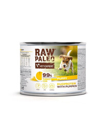 RAW PALEO Turkey&Cod Puppy 200g mokré krmivo pro štěňata s krůtím masem a treskou
