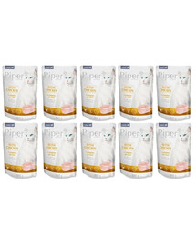 PIPER Animals Adult Kuřecí mokré krmivo pro kočky 10x100g
