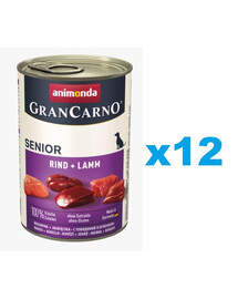ANIMONDA GranCarno Senior hovězí & jehně 12 x 800 g
