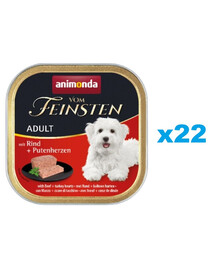 ANIMONDA Vom Feinsten Classic Hovězí & krůtí srdce 22x150g