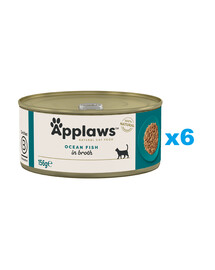 APPLAWS Cat Adult Mořské ryby ve vývaru 6x156 g