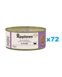 APPLAWS Cat Adult Makrela a sardinky 72x70 g