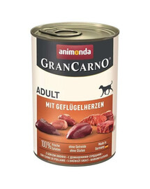 ANIMONDA GranCarno Adult Drůbeží srdce 400g
