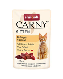 ANIMONDA Carny Kitten Drůbeží koktejl 85g kapsička pro kočky