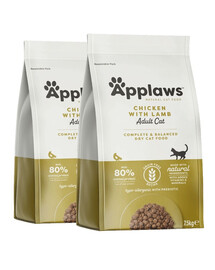 APPLAWS Cat Adult Chicken & Lamb 2 x 7.5 kg granule pro kočky