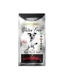 BIOFEED EUPHORIA Gluten Free s hovězím masem pro štěňata malých plemen 12 kg