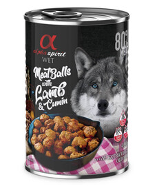 ALPHA SPIRIT Meatballs 400 g krmivo bez obilovin pro dospělé psy