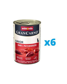 ANIMONDA GranCarno Junior 6 x 400 g konzervy pro štěňata