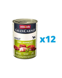 ANIMONDA Gran Carno Adult Králík & bylinky 12 x 800 g