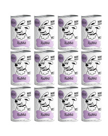 PAKA ZWIERZAKA PEPE Rabbit (królik) 12x400g