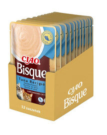 INABA CIAO Bisque Tuňáková krémová polévka pro kočky 40g x 12