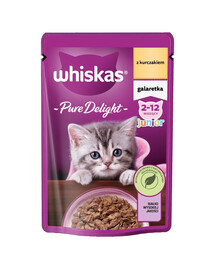 WHISKAS Junior sáček 85g mokré krmivo pro koťata s kuřetem v želé