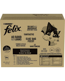 FELIX Směs příchutí 120x85g pro dospělé kočky