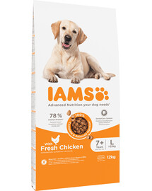 IAMS For Vitality Dog Senior Large Chicken 12 kg