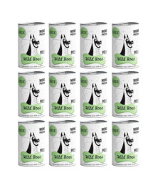 PAKA ZWIERZAKA PEPE Wild Boar 99% (dziczyzna) 12x400 g