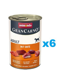 ANIMONDA GranCarno Wieprzowina z kaczką dla psa 6x400 g