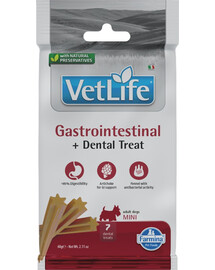 FARMINA Vet Life Dental Treat Gastrointestinal Mini 60 g (7 ks) dentální pamlsek pro psy malých plemen