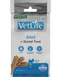 FARMINA Vet Life Dental Treat Joint Mini 60 g (7 ks) dentální pamlsek pro psy malých plemen