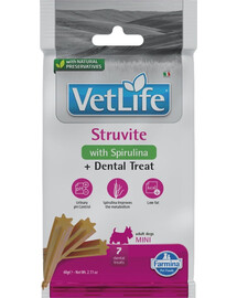 FARMINA Vet Life Dental Treat Struvite Mini 60 g (7 ks) dentální pamlsek pro psy malých plemen