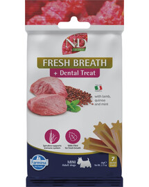 FARMINA N&D Quinoa Dental Treat Fresh breath Mini 60 g (7 szt) dentální pamlsek pro psy malých plemen