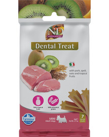FARMINA N&D Tropical Selection Dental Treat Pork Mini 60 g (7 ks) dentální pamlsek pro psy malých plemen