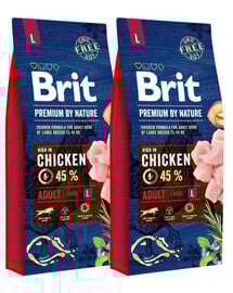 BRIT Premium By Nature Adult Large L 2 x 15 kg