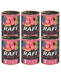 DOLINA NOTECI RAFI Junior Veal z cielęciną mokra karma dla psa 6x400 g