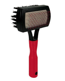 TRIXIE Měkký oboustranný kartáč s gumovou rukojetí