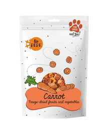PAKA ZWIERZAKA PEPE Freeze-dried liofilizované zeleniny mrkev pro psa 25 g