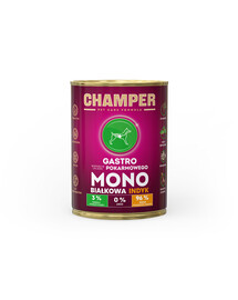 CHAMPER Gastro Krůtí monoproteinové krmivo pro psy 400g