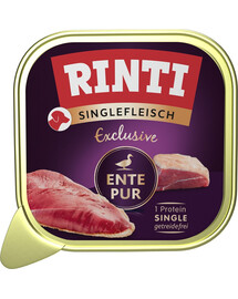 RINTI Singlefleisch Exclusive Duck Čisté monoproteinové krmivo s kachnou 150 g