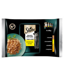 SHEBA Delicacy in Jelly kapsička drůbeží příchutě v želé 4x85g 3+1 ZDARMA
