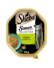 SHEBA Sauce Speciale s králíkem a zeleninou - krmivo pro kočky v omáčce 85g
