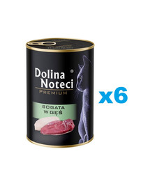 DOLINA NOTECI Premium bohaté na husí maso pro kočky 6x400 g