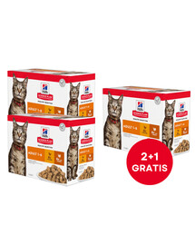 HILL'S Science Plan Feline Adult Multipack Poultry Selection 85 g x12 ks (2+1 ZDARMA)