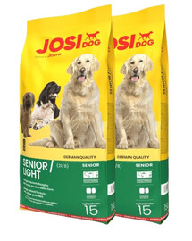 JOSERA JosiDog Senior Light 2x15 kg pro starší a méně aktivní psy
