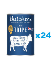 BUTCHER'S Original Tripe Mix, karma dla psa, ze żwaczem, pasztet 24 x 400g