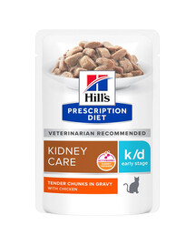 HILL'S Prescription Diet Feline k/d Kidney Care Early Stage s kuřecím masem 12x85g