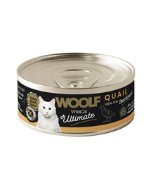 WOOLF Wild Cat Ultimate Sterilised Quail Pate 85g paštika z křepelky pro kočky