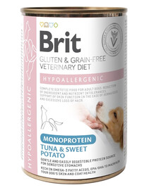 BRIT Veterinary Diet Dog Hypoallergenic Monoprotein Tuna 400g s tuňákem pro psy s alergiemi a kožními problémy