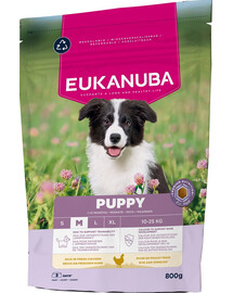 EUKANUBA Puppy Medium Breeds Chicken 800 g krmivo pro štěňata středních plemen bohaté na čerstvé kuře