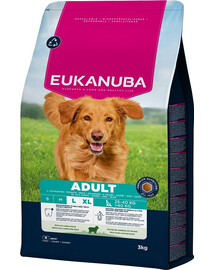 EUKANUBA Adult Large Breeds Lamb Rice 3 kg krmivo pro psy velkých plemen bohaté na jehněčí maso a rýži