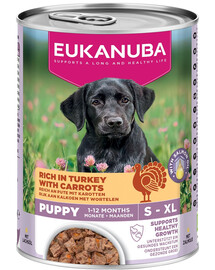 EUKANUBA Life Care Puppy Rich in Turkey 400 g paštika pro štěňata bohatá na krůtu a mrkev