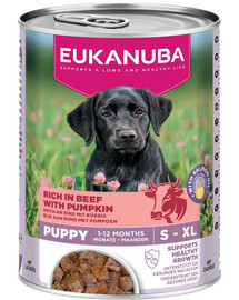 EUKANUBA Life Care Puppy Rich in Beef 400 g paštika pro štěňata bohatá na hovězí maso a dýni