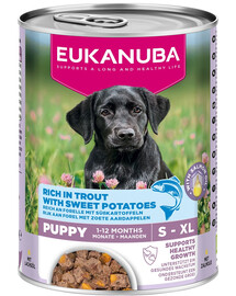 EUKANUBA Life Care Puppy Rich in Trout 400 g paštika pro štěňata bohatá na pstruha a batáty