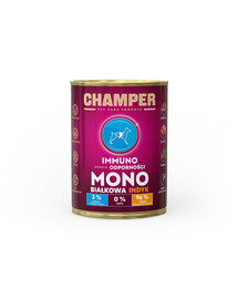 CHAMPER Immuno krůtí monoproteinové krmivo pro psy 400 g